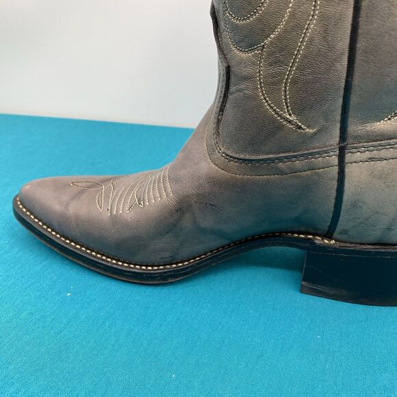 Men's Vintage ACME Gray Western Cowboy Boots. Sz. 8 B - Picture 9 of 16